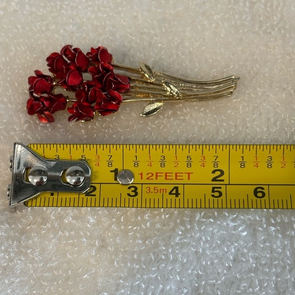 Vintage Avon David Mons 1997 Roses Bouquet Brooch Pin - Picture 11 of 14